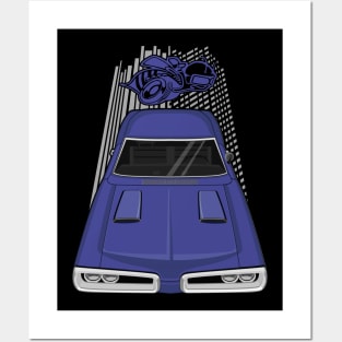 Dodge Coronet Super Bee 1970 - dark blue Posters and Art